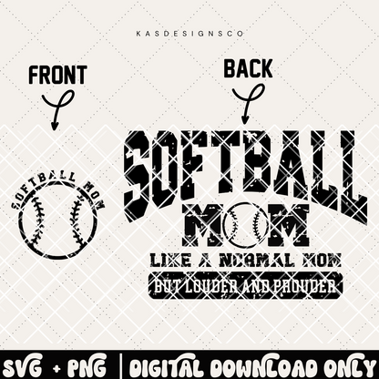 Softball mom like a normal mom