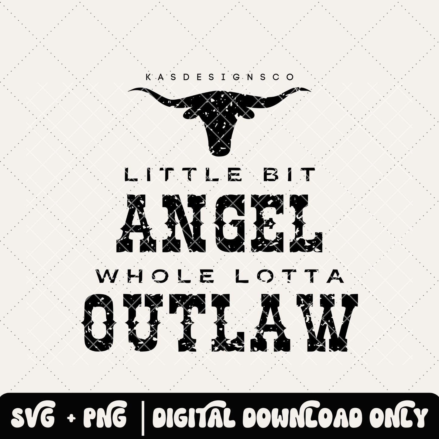 Little bit angel whole lotta outlaw